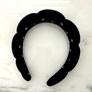 Lele Sadoughi Black Scallop Headband